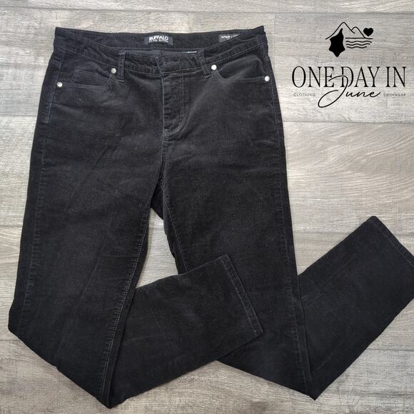 Buffalo David Bitton Supreme Mid Rise Skinny Corduroy Pants Size 8 - Picture 1 of 6